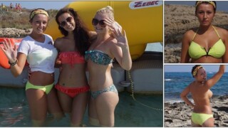 Jamie Walking Along The Beach